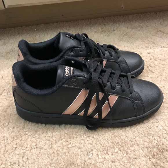 adidas cloudfoam black rose gold